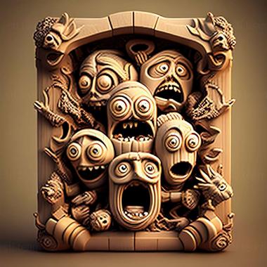 3D model Minions Monsters and Madness game (STL)